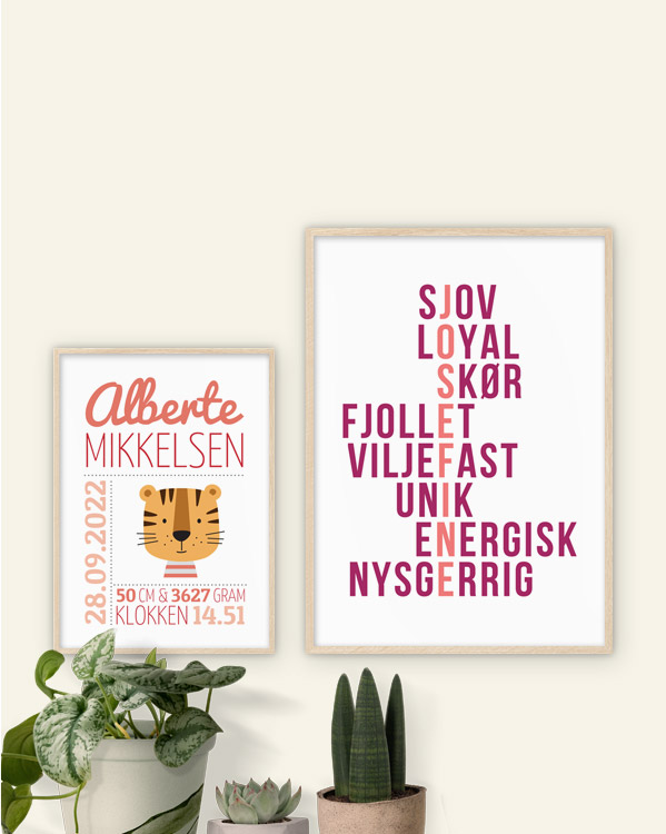 Unikke og personlige plakater