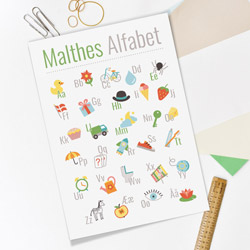 Alfabetplakat til dit barn