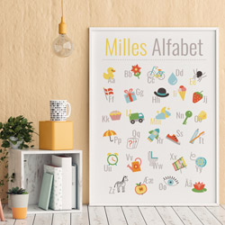 Personlig alfabetplakat til børneværelset