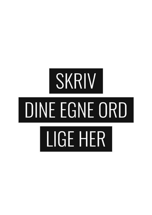 Sjov plakat med din egen tekst