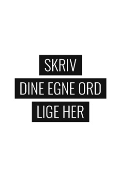 Sjov plakat med din egen tekst