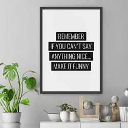 labelplakat med sjove ordsprog