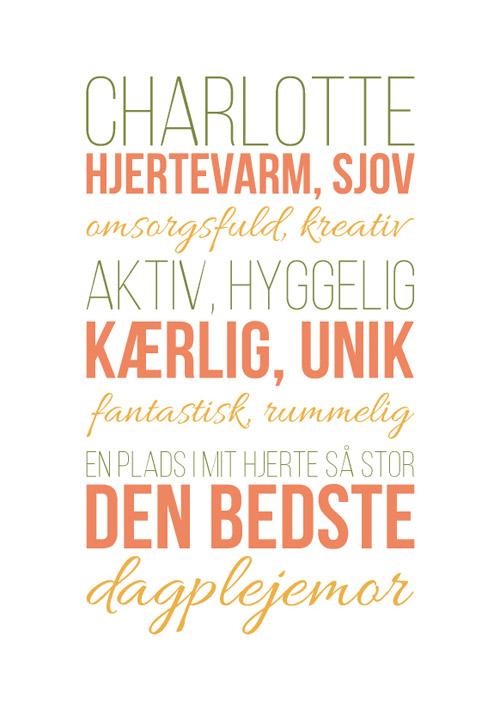 Personlig tak til dagplejemor