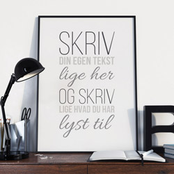 Moderne citatplakat med egen tekst