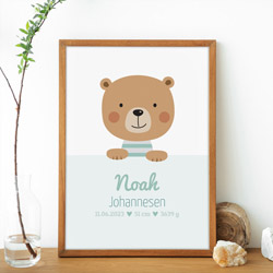 Personlig navneplakat med valgfrit dyr