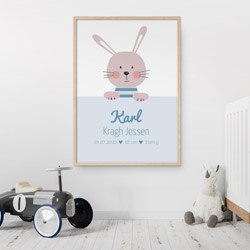 Unika navneplakat med dyr