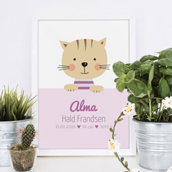 Personlig plakat med dit barns yndlingsdyr