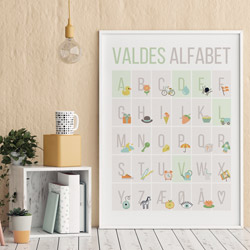 ABC-plakat med eget navn