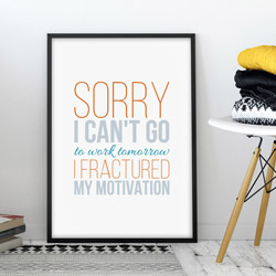 Moderne citatplakat med sjovt citat eller egen tekst