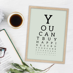 Personlig synstavle plakat - indsæt din egen tekst