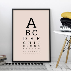 Synstavleplakat med alfabet