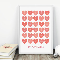 Sød talplakat til børneværelset