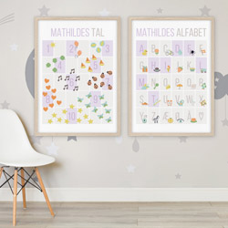 Lær dit barn at tælle med en tælleplakat