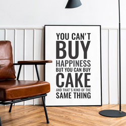 Minimalistisk og typografisk plakat med egen tekst